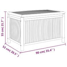 Petromila Zahradní úložný box 90 x 52 x 55 cm bambus