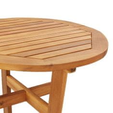 Greatstore Zahradní barový stůl Ø 60 x 105 cm masivní akáciové dřevo