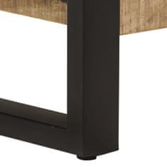 Greatstore Konferenční stolek 120 x 55 x 40 cm masivní mangovníkové dřevo