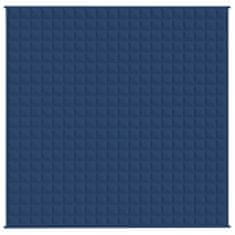 Vidaxl Zátěžová deka modrá 200 x 200 cm 13 kg textil
