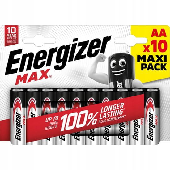 Energizer Baterie Max Maxi Pack AA 1.5 V 10 ks.