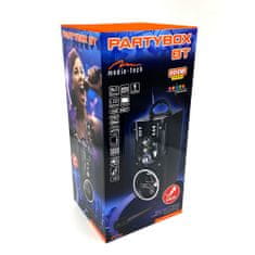 Media-Tech PartyBox BT MT3150 Bluetooth přenosný reproduktor s vestavěným 4,5" subwooferem a 3,8" středobasovým reproduktorem s celkovým výkonem 18W RMS, PMPO 800W