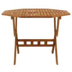 Greatstore Skládací zahradní stůl 90 x 75 cm masivní akáciové dřevo