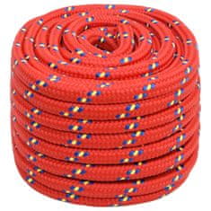 Vidaxl Lodní lano červené 20 mm 100 m polypropylen