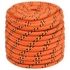 Vidaxl Lodní lano oranžové 16 mm 100 m polypropylen
