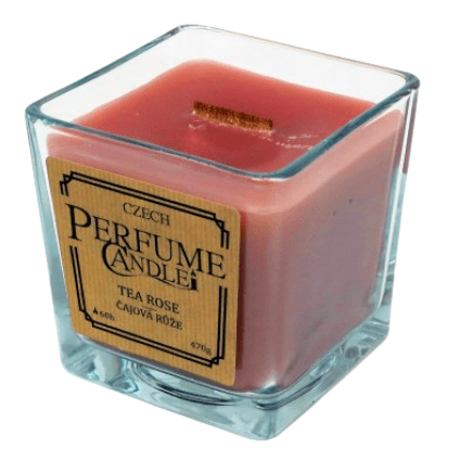 Czech Perfume Candle Vonná svíčka Čajová Růže 470 g