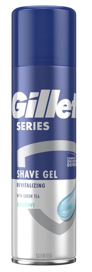 Gillette Series Revitalizující Gel Na Holení Se Zeleným Čajem Pro Muže, 200ml 