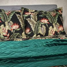 Homla TUALA Prošívaný přehoz na postel zelený 200x220 cm