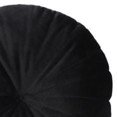 OLLIE Dekorativní kulatý polštář černý 40 cm