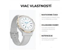 Bomba Dámské smart hodinky HW3 Mini V2 - bezdrátové nabíjení Barva: Zlatá