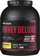 Body Attack Extreme Whey Deluxe 2300 g, syrovátkový koncentrát, izolát, hydrolyzát, Čokoláda Kokos