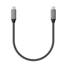 Satechi kabel, pleten, USB-C, 40Gb/s, 25 cm, siv