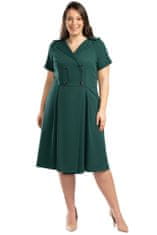 KATARZYNA šaty s límečkem zelené 46