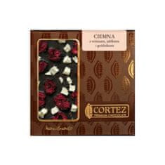 Cortez Tmavá dezertní čokoláda 60% kakao s višněmi, jablky a hřebíčkem z polské čokoládovny Cortez 85g