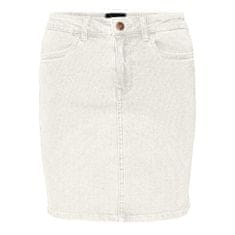 Vero Moda Dámská sukně VMLUNA 10279491 Cloud Dancer (Velikost M)