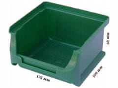 Skladovací plastové úložný Box ProfiPlus 1 | Zelená