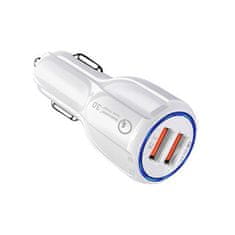 MG Car Charger autonabíječka 2x USB 35W 3.1A QC, bíla