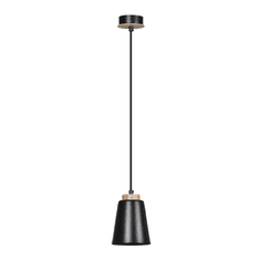 shumee Závěsné svítidlo BOLERO 1 BLACK 442/1 ve skandinávském stylu dřevo černé