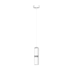 shumee MODESTO 1 WHITE 178/1 moderní lampa bílá trubice chrom LED doplňky