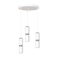 shumee MODESTO 3 WHITE PREMIUM 178/3PREM moderní lampa bílé chromované trubice LED příslušenství