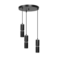 shumee MODESTO 3 BLACK PREMIUM 168/3PREM moderní lampa černé chromované trubice LED příslušenství