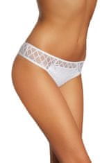 Gabidar Dámská tanga 093 white + Ponožky Gatta Calzino Strech, bílá, L