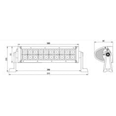 Kaxl LED rampa, přídavné světlo, 375mm LB0003