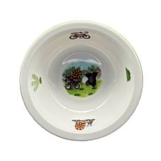 Thun Dětská porcelánová miska Krtek a šnek, průměr 165 mm, THUN 1794, 1 ks