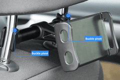 MXM Rozpěrný držák tabletu/mobilu do auta mezi opěrku sedadla - Černý
