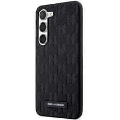 Karl Lagerfeld KLHCS23SSAKLHPK hard silikonové pouzdro Samsung Galaxy S23 5G black Saffiano Mono Metal Logo