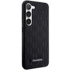 Karl Lagerfeld KLHCS23SSAKLHPK hard silikonové pouzdro Samsung Galaxy S23 5G black Saffiano Mono Metal Logo