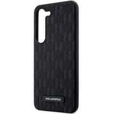 Karl Lagerfeld KLHCS23SSAKLHPK hard silikonové pouzdro Samsung Galaxy S23 5G black Saffiano Mono Metal Logo