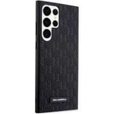 Karl Lagerfeld KLHCS23LSAKLHPK hard silikonové pouzdro Samsung Galaxy S23 ULTRA 5G black Saffiano Mono Metal Logo