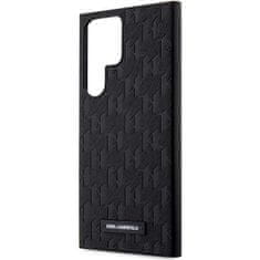 Karl Lagerfeld KLHCS23LSAKLHPK hard silikonové pouzdro Samsung Galaxy S23 ULTRA 5G black Saffiano Mono Metal Logo