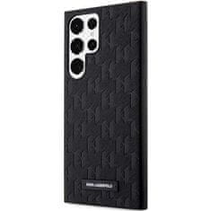 Karl Lagerfeld KLHCS23LSAKLHPK hard silikonové pouzdro Samsung Galaxy S23 ULTRA 5G black Saffiano Mono Metal Logo