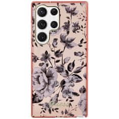 Guess GUHCS23LHCFWSP hard silikonové pouzdro Samsung Galaxy S23 ULTRA 5G pink Flower Collection