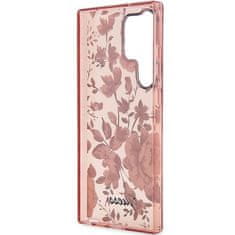 Guess GUHCS23LHCFWSP hard silikonové pouzdro Samsung Galaxy S23 ULTRA 5G pink Flower Collection