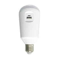 Diolamp  SMD LED Smart USB In-Out A70 7W/E27/230V/6500K/650Lm/120°/Li-ion 2600mA + solární panel 6V