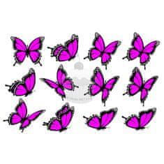 Caketools "Motýli růžové 12ks" - A4