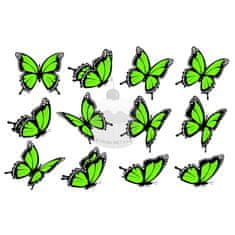 Caketools "Motýli zelené 12ks" - A4
