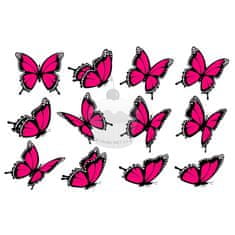 Caketools "Motýli fuchsia 12ks" - A4