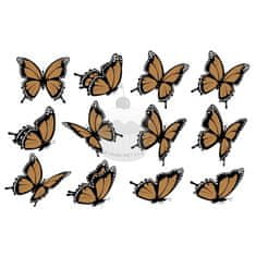 Caketools "Motýli hnědí 12ks" - A4