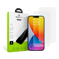 emobilshop Ochranné Tvrzené Sklo Otg+ 2-Pack iPhone 13 Pro Max / 14 Plus / 15 Plus Clear