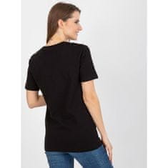FANCY Dámské tričko s nápisy CLAUDIA černé FA-TS-8384.90_394343 Univerzální