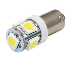 Rabel LED autožárovka BA9S T4W T5W 5 smd 5050 bílá