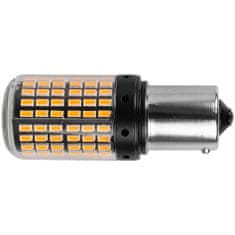 Rabel LED autožárovka BA15S 144 led 4014 CANBUS P21W ORANŽOVÁ