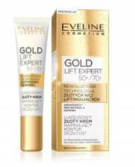 Eveline GOLD LIFT EXPERT LUXUSNÍ ZLATÝ VYPÍNACÍ KRÉM NA OČI A RTY 50 /70 15 ML