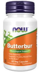 NOW Foods Butterbur with Feverfew (Devětsil a Řimbaba) 75mg, 60 rostlinných kapslí