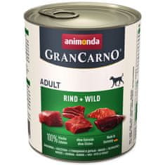 Animonda Konzerva Gran Carno hovězí + zvěřina 800 g