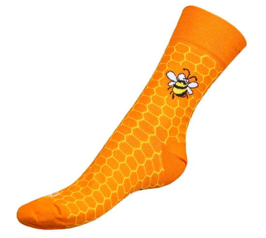 Bellatex Ponožky Včelky - 35-38 - oranžová